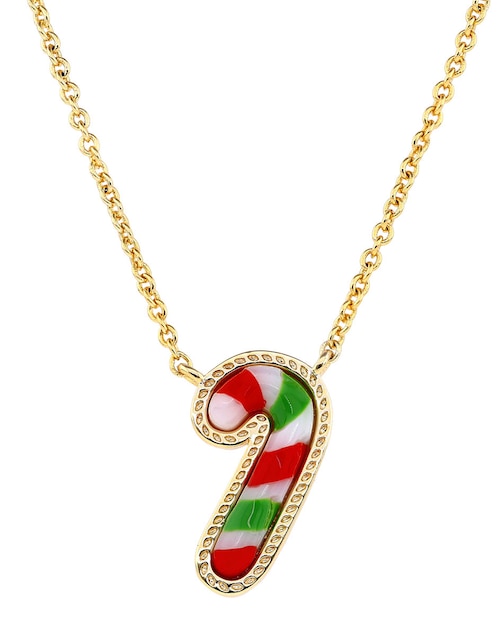 Collar de bastón de dulce Kendra Scott baño de oro 14 K