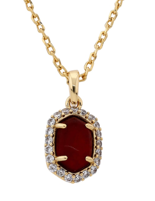 COLLAR DE CRISTAL KEND, SIN TAMAÑO, ROJO