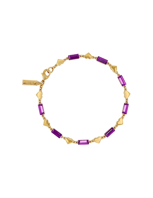 Pulsera Baguette Amatista con acabado 1