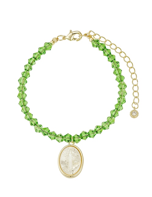 Pulsera Carmela Mía 14 k Religiosos Baño de oro