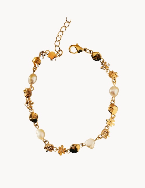 Brazalete Apodemia Jiaoren con acabado baño de oro