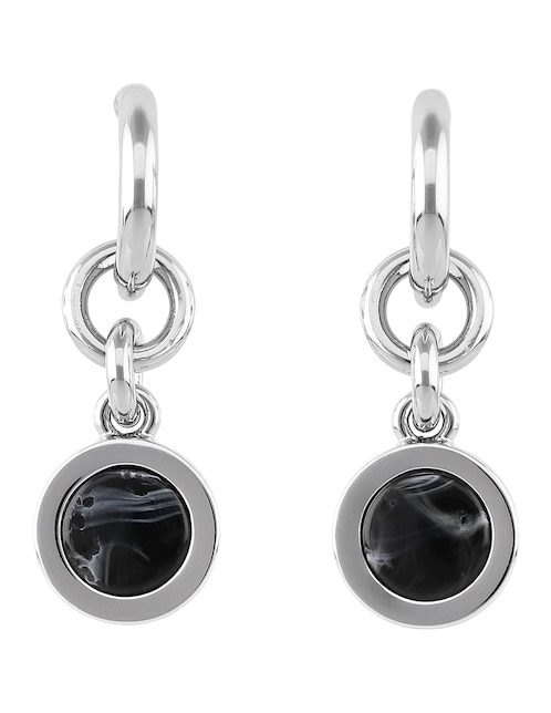 Aretes largos Adria con acabado esmaltado 1