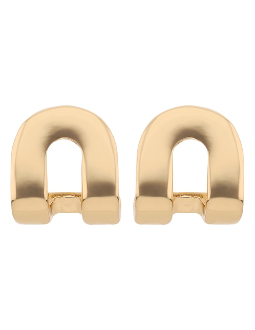 Aretes cortos Anne Klein Legacy Links con acabado brillante