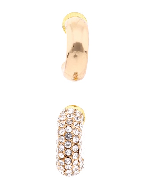 Set de aretes con acabado pavé
