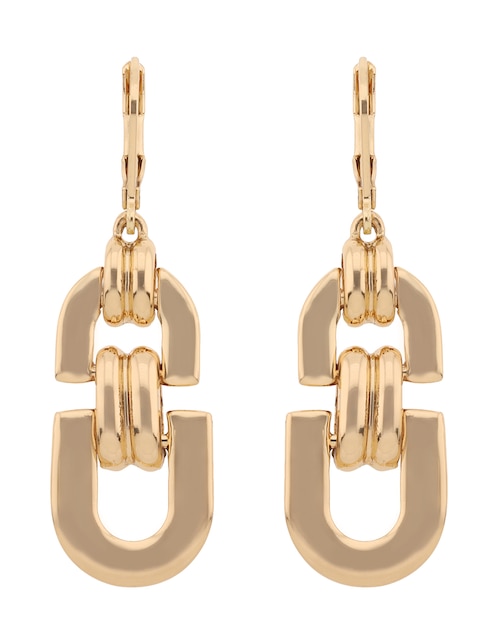 Aretes largos Anne Klein Legacy Links con acabado brillante