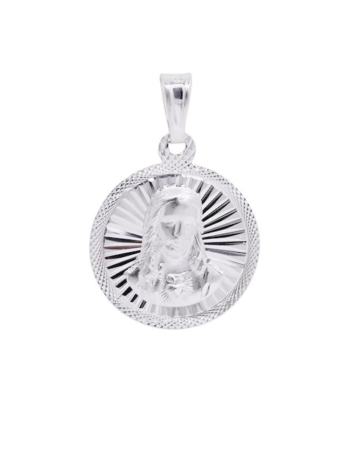 Dije redondo Boscaini sin colección jesucristo de plata P 925