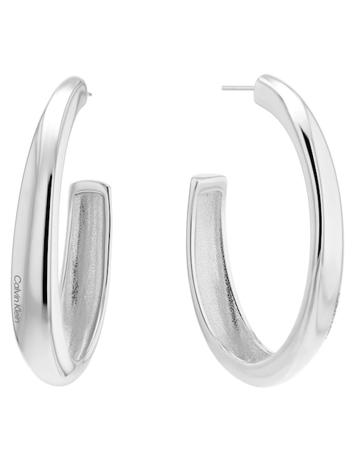 Aretes de aro Modern Purity con acabado brillante 1