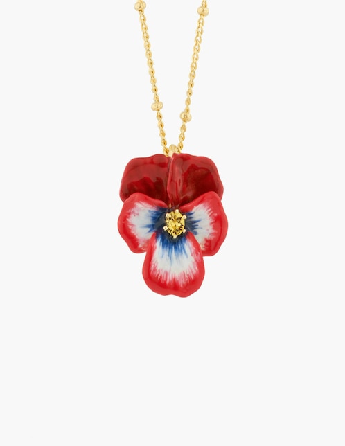 Collar de flor Les Néréides Mil Pensamientos de baño de oro