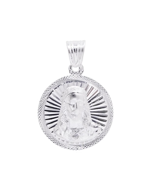Dije redondo Boscaini sin colección jesucristo de plata P 925