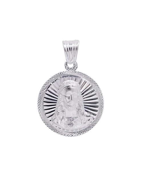 Dije redondo Boscaini sin colección jesucristo de plata P 925