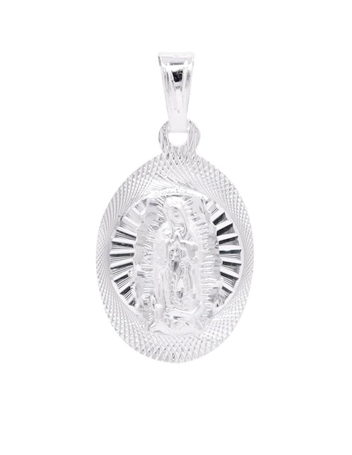 Dije ovalada Boscaini virgen de guadalupe de plata P 925