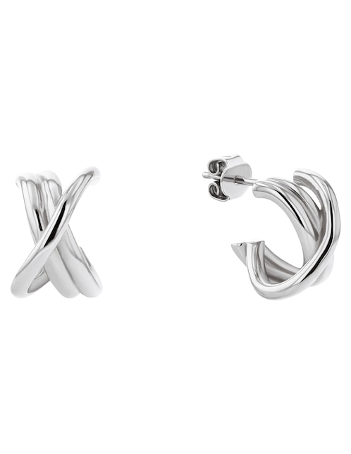 Aretes Tommy Hilfiger con acabado brillante