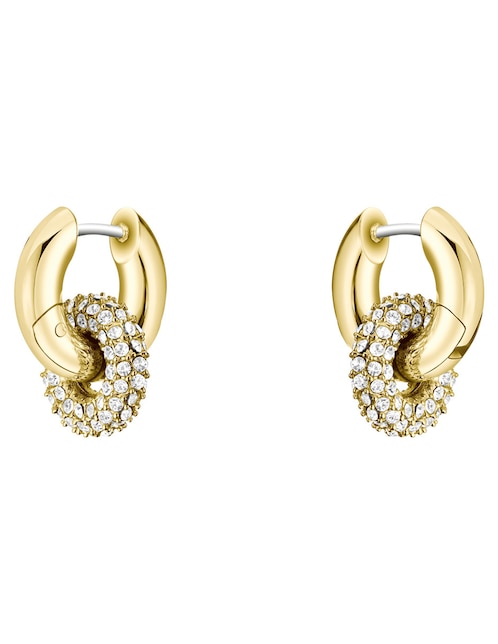 Aretes Hugo Boss con acabado brillante cristal