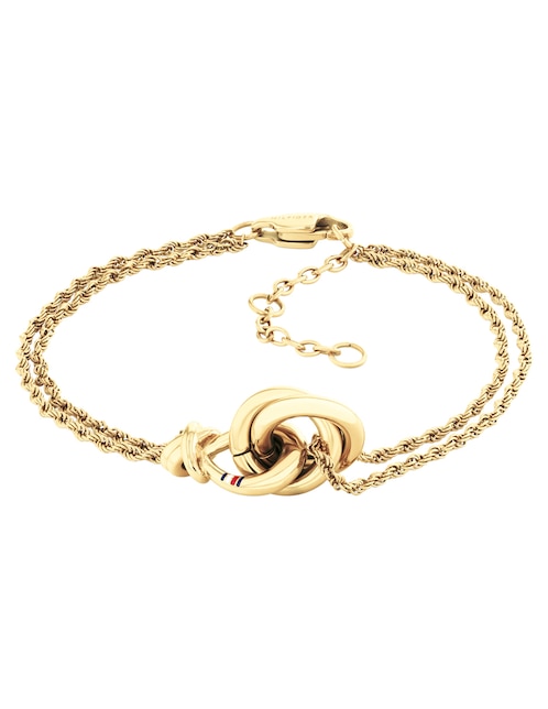 Pulsera Tommy Hilfiger Nautical Knot con acabado brillante