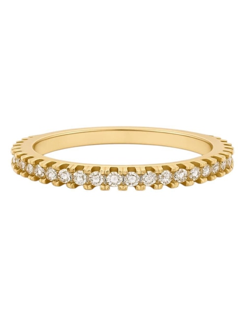 Anillo multi gemas circular Joyería M De Leon 14 k de oro amarillo zirconia pulido