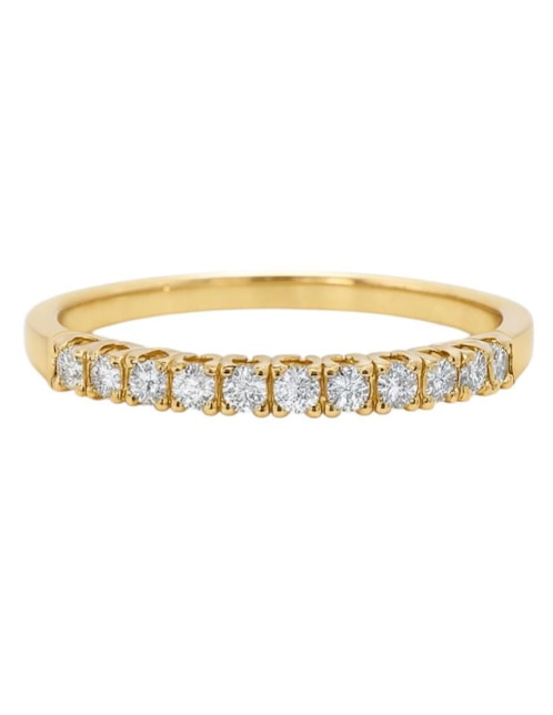 Anillo multi gemas circular Joyería M De Leon 14 k de oro amarillo zirconia pulido