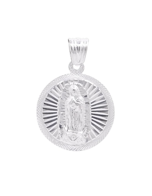 Dije circular virgen de guadalupe de plata P 925