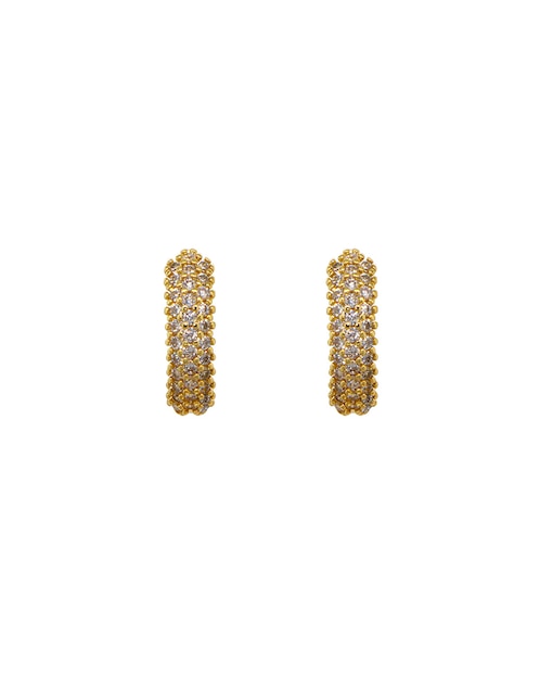 Huggies con acabado pavé zirconia 1