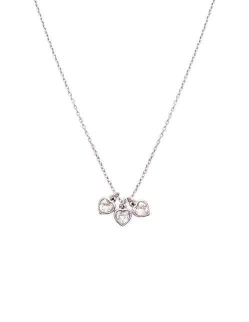 Collar con dije de corazón Charms Zirconia 1