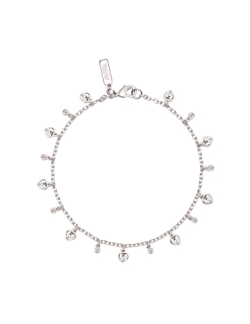 Pulsera Mossimo Charms zirconia con acabado baño rodio