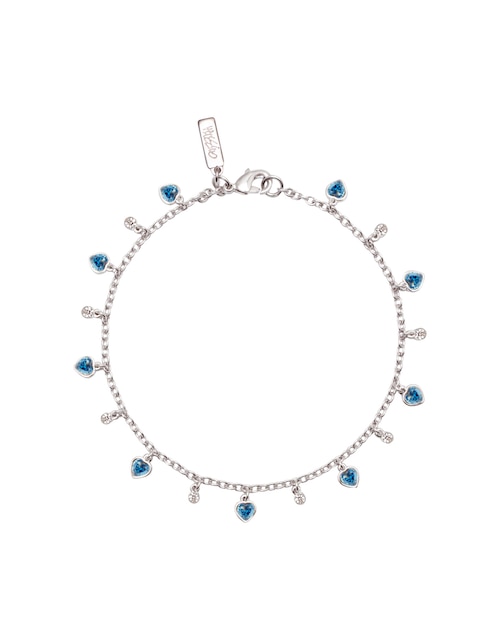 Pulsera Mossimo zirconia con acabado baño rodio
