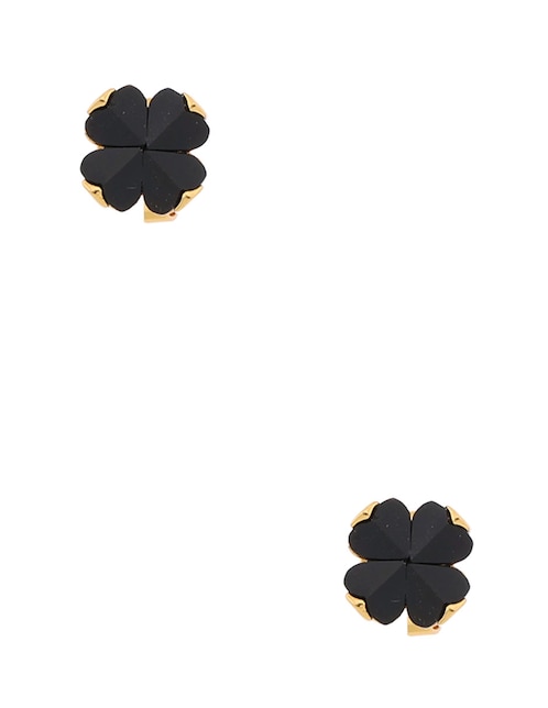 Broqueles de flor con acabado brillante 1