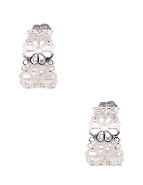 Aretes de aro circulares con acabado brillante 1
