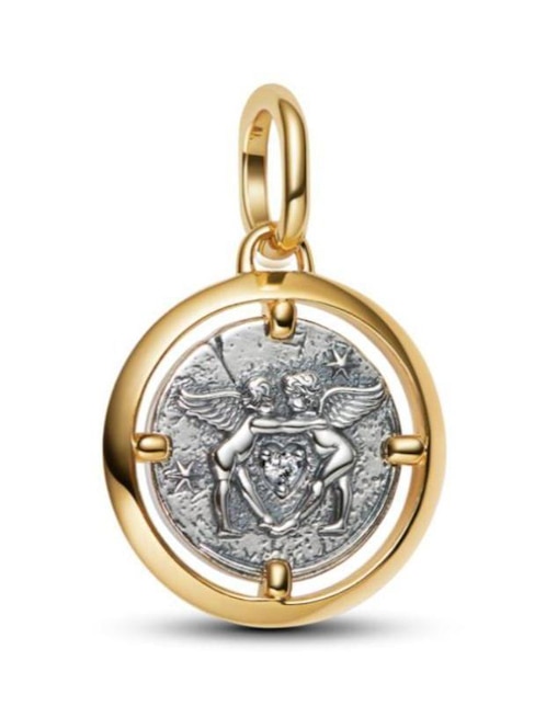 PANDORA Charm circular Pandora me de plata P 925 zirconia cúbica