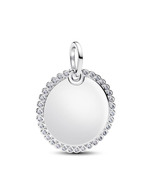 Dije circular Pandora moments de plata P 925 zirconia cúbica