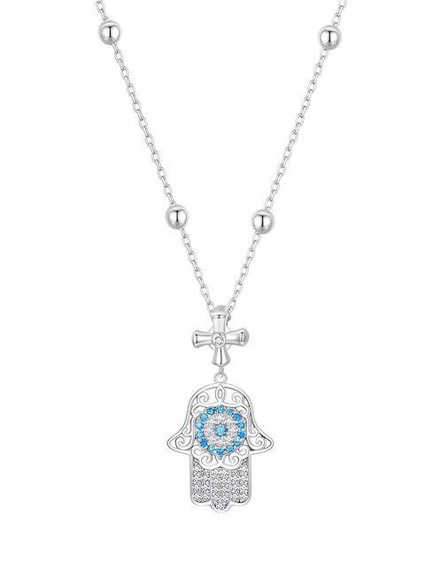 Collar con dije de mano Ame Jewelry Glam Pop de plata P 925