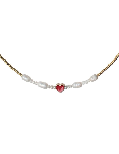 Collar de corazón Sofia Blum 14 K