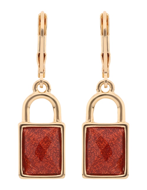 Aretes largos Nine West Holiday Beads con acabado brillante