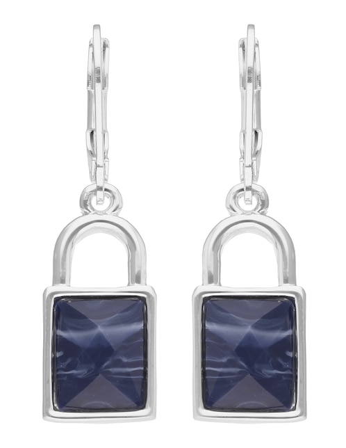 Aretes largos Nine West Holiday Beads con acabado brillante