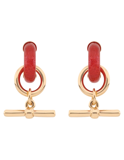Aretes Nine West Holiday Beads con acabado brillante