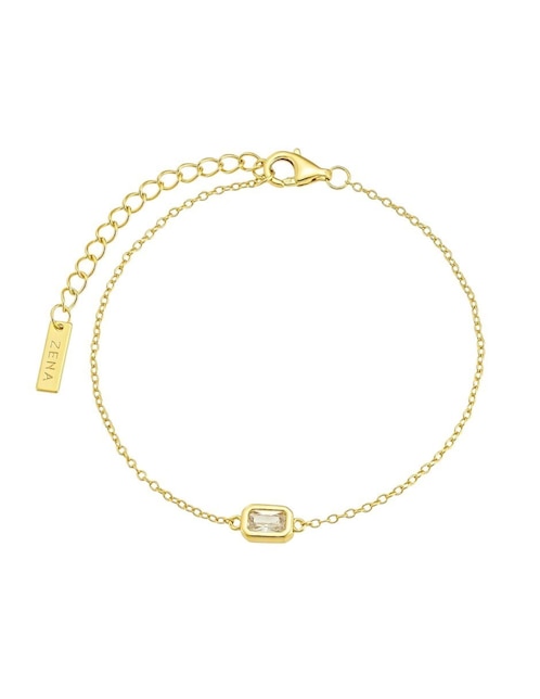 Brazalete Les Néréides de plata P 925 con acabado baño de oro