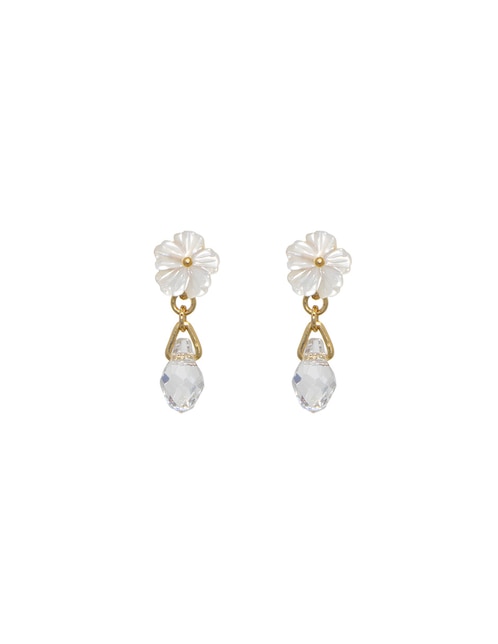 Aretes corto de flor 1