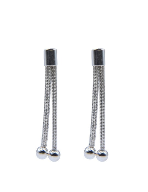 Aretes largos Bijoux fp de plata p 925 con acabado pulido zirconia