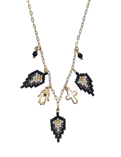 Collar de hoja Sofia Blum 14 K