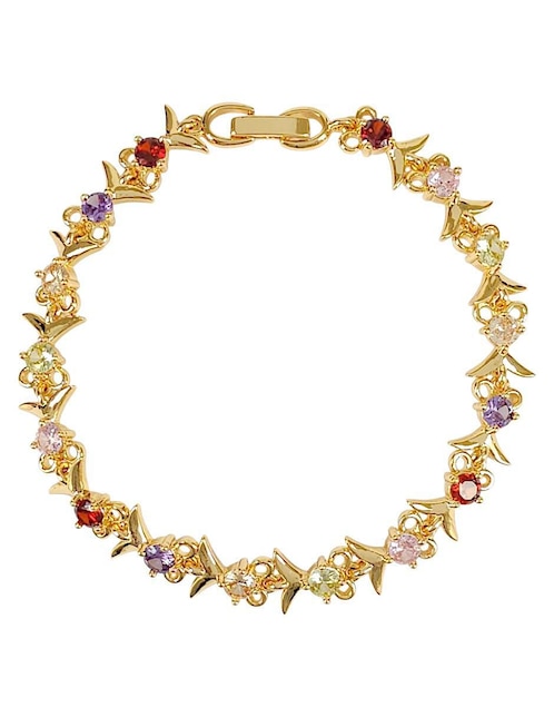 Pulsera con acabado baño de oro 18k