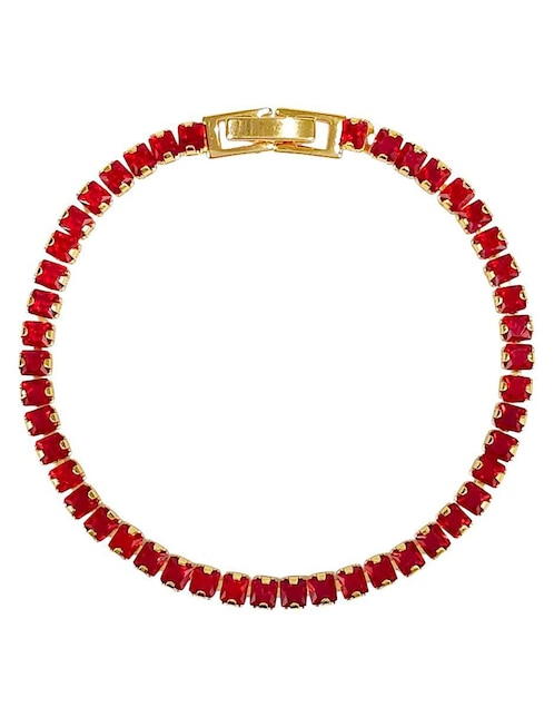 Pulsera Og con acabado baño de oro 18k