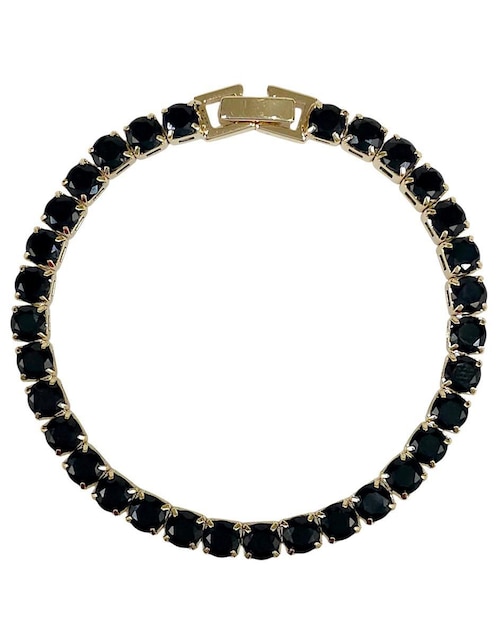 Pulsera Og con acabado baño de oro 18k