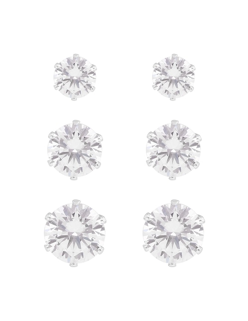 Set aretes cortos Social CZ Ears M2 con acabado brillante 1