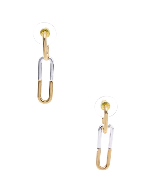 Aretes largos Basic Metal Ears m1 con acabado brillante 1