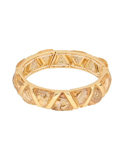 Pulsera Napier Golden Gems con acabado brillante