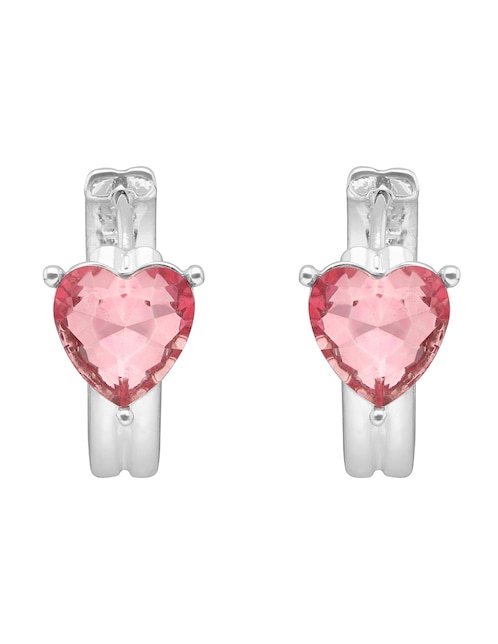 Arracadas Love Hearts con acabado brillante 1