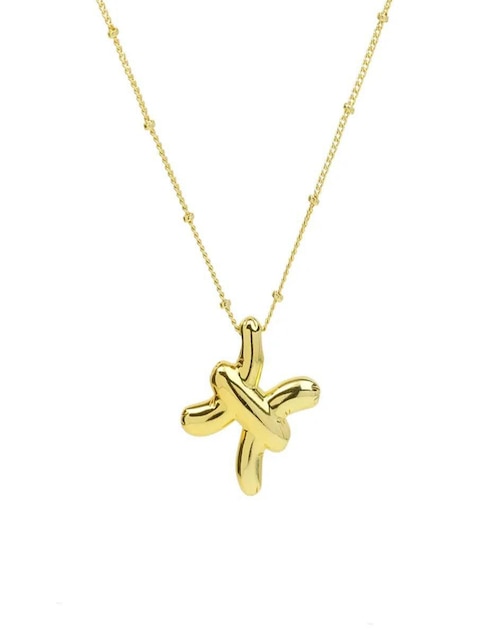 Collar con dije de signo zodiacal Nira de oro laminado 10 K
