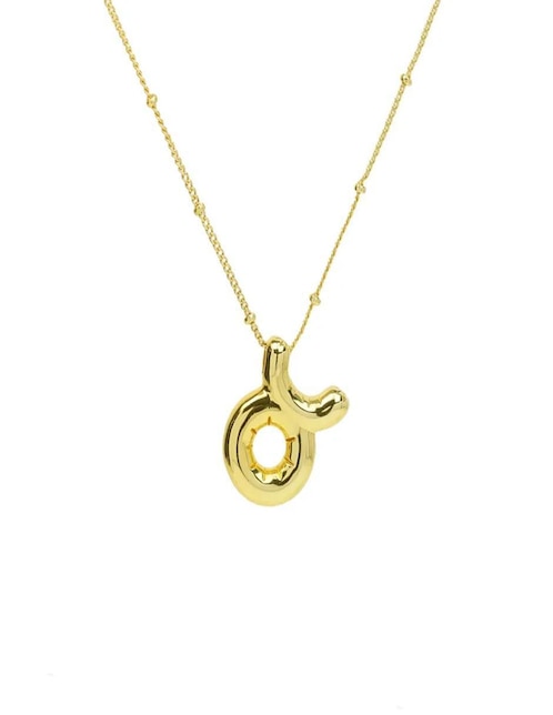 Collar con dije de signo zodiacal Nira de oro laminado 10 K