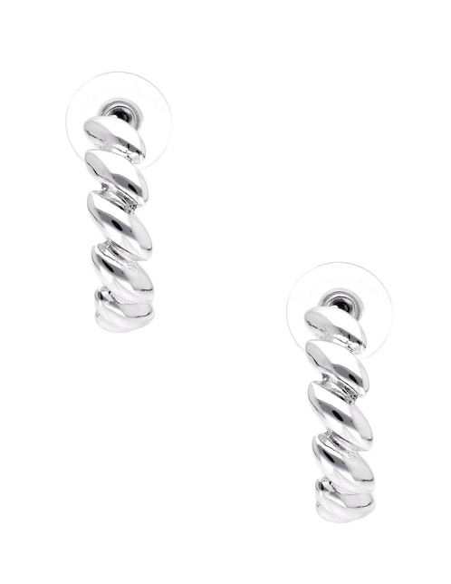 Arracadas Silver Patterns con acabado brillante 1