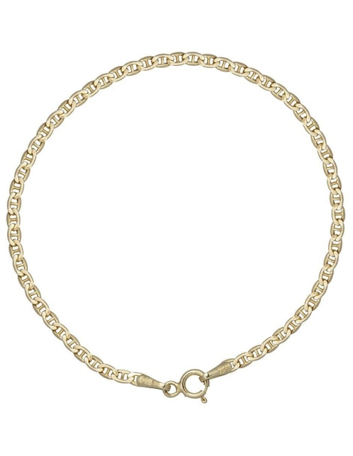 Pulsera de oro 10 k con acabado pulido