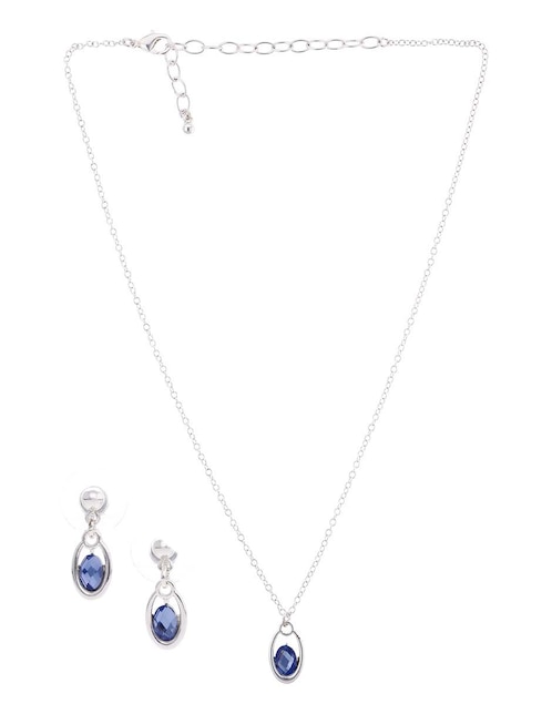 Aretes y collar de gota